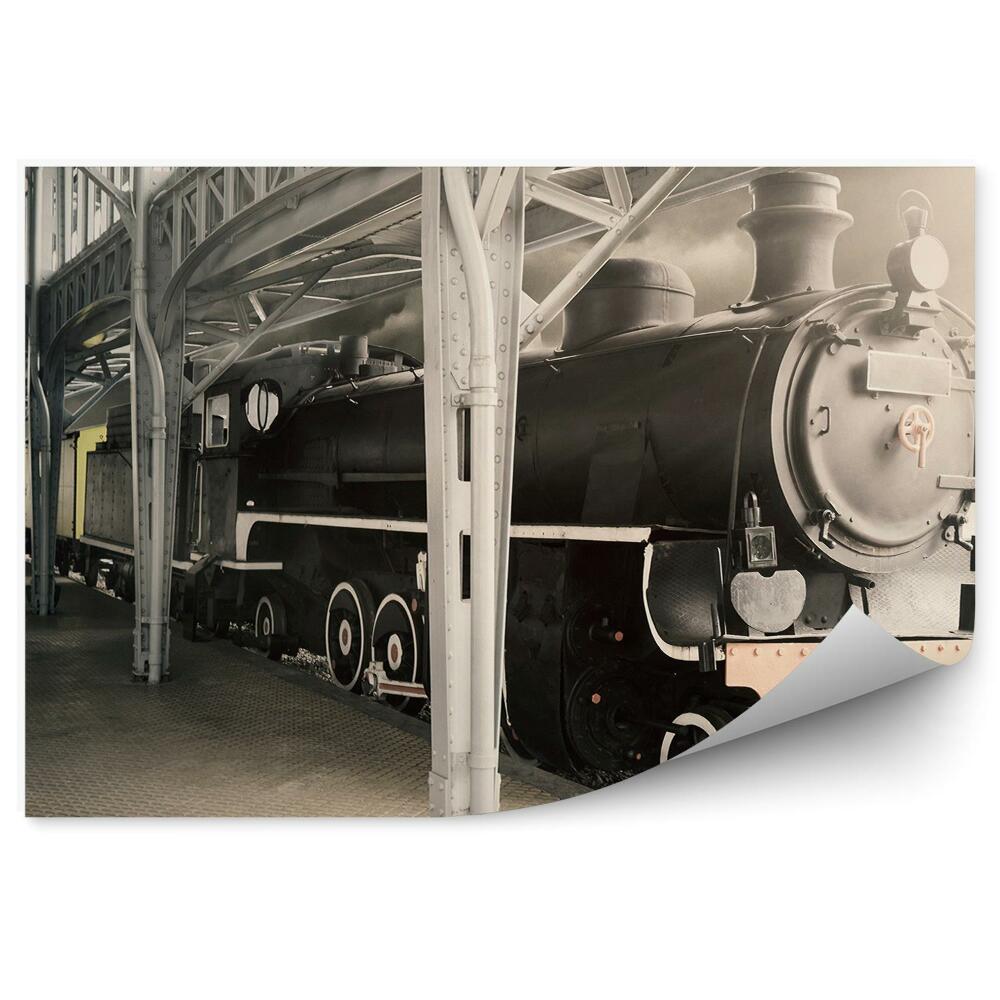 Fototapet pentru perete Locomotivă veche cu aburi în muzeu