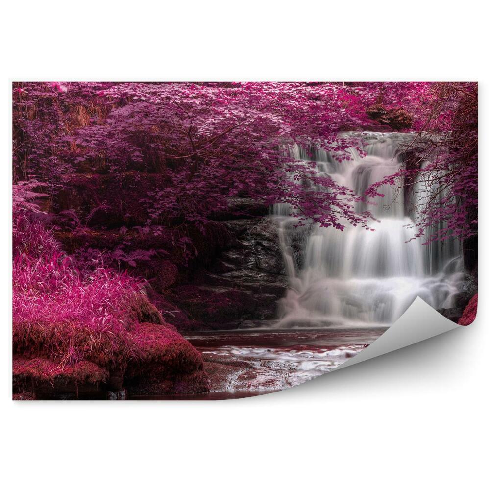 Fototapet Natura Suprarealistă Colorată A Cascadei