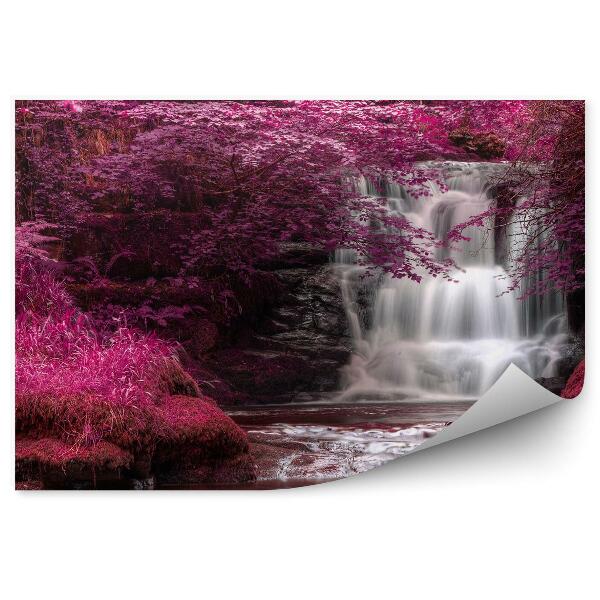 Fototapet Natura Suprarealistă Colorată A Cascadei