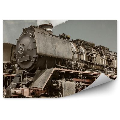 Decor fototapet Locomotivă cu abur retro