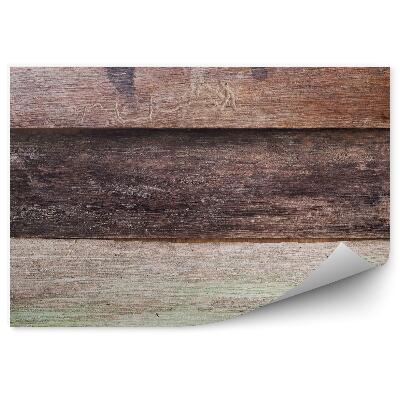 Fototapet pentru perete Scânduri Maro Murdare