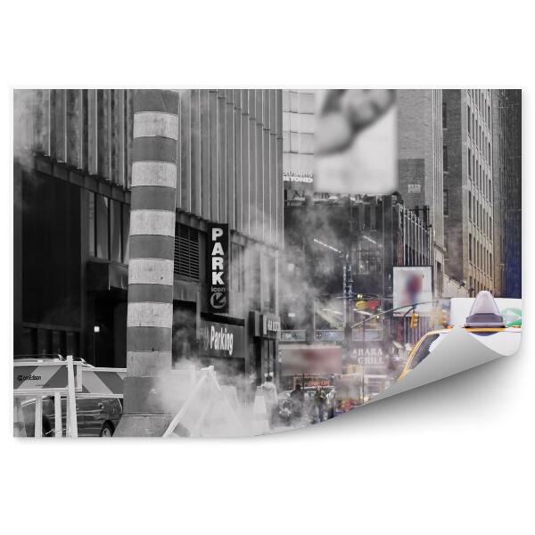 Decor fototapet New York fumează un taxi stradal
