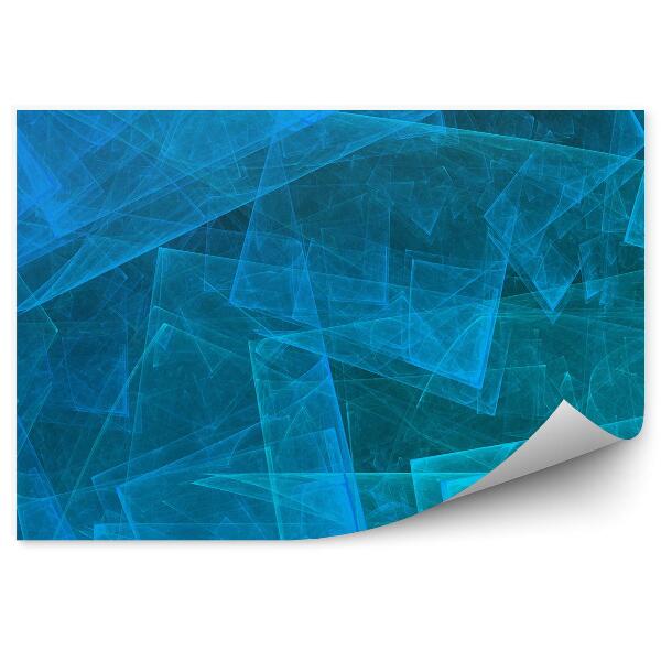 Fototapet Forme Geometrice Verde Albastru Abstractizare