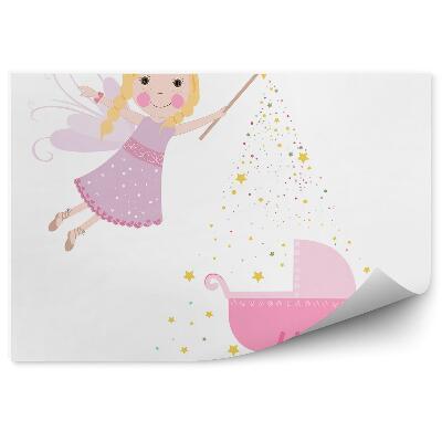 Fototapet Cărucior pentru bebeluși cu zâne magice