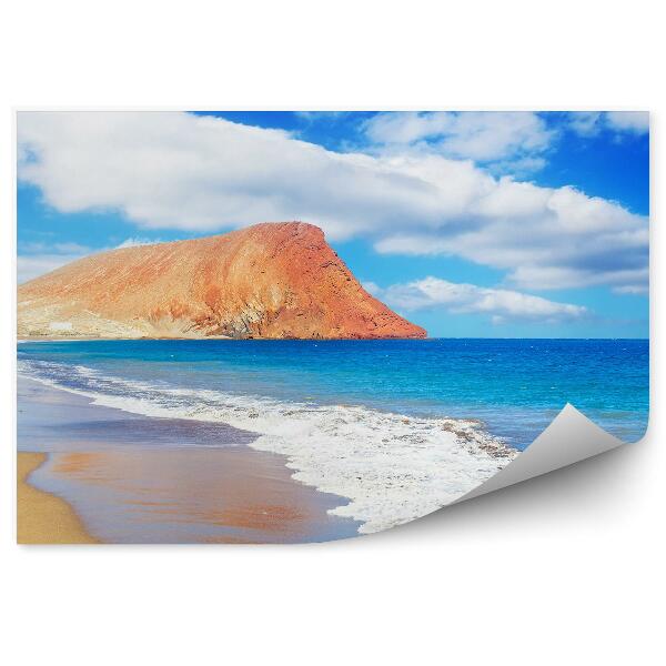 Fototapet pentru perete Ocean Plajă Stânci Cer Nori Tenerife