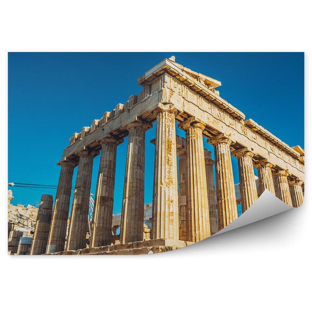 Fototapet perete Reparația templului Parthenon de pe Acropole