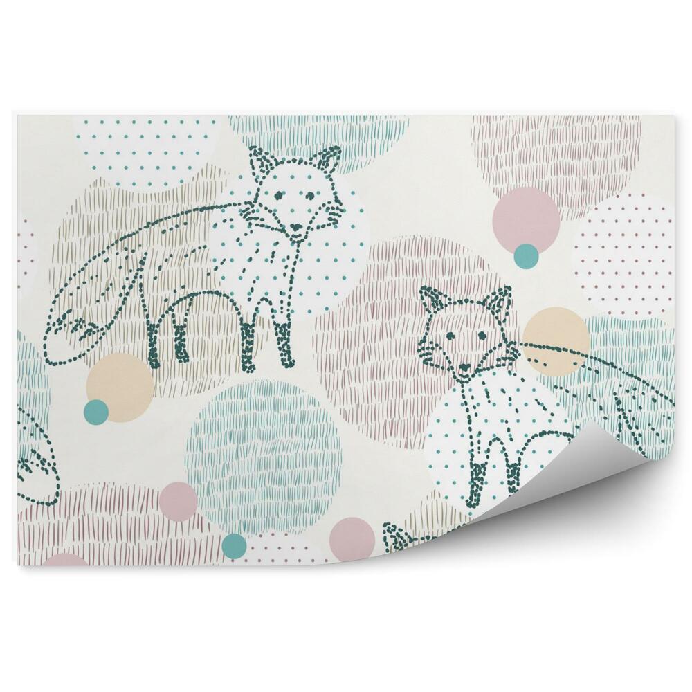 Decor fototapet Vulpe colorată