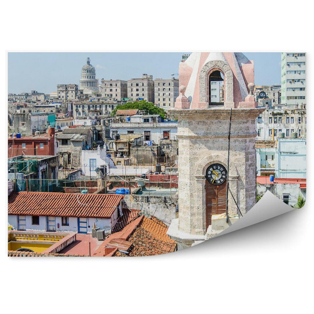Fototapet perete Vedere asupra orașului, catedrală, arhitectură, Cuba