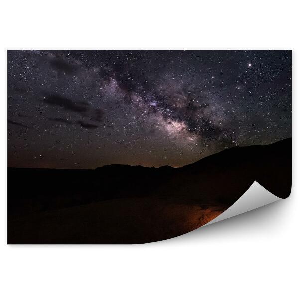 Fototapet vintage Camping Sky Stars Canyon Utah Sua Galaxie Spațiu