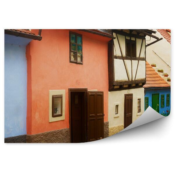 Decor fototapet Praga stradă case colorate