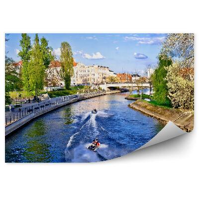 Fototapet vintage Râul Polonez Brda Parcul Orașului De Apă