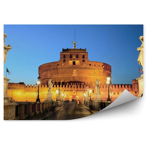 Fototapet perete Castel Sant'Angelo Roma Italia Sculpturi Pod