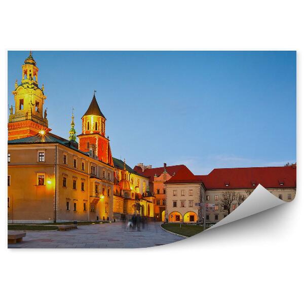 Decor fototapet Castelul Wawel Cracovia Luminează Natura Nopții