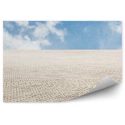 Fototapet Dale De Pavaj Modelate Cer Nori