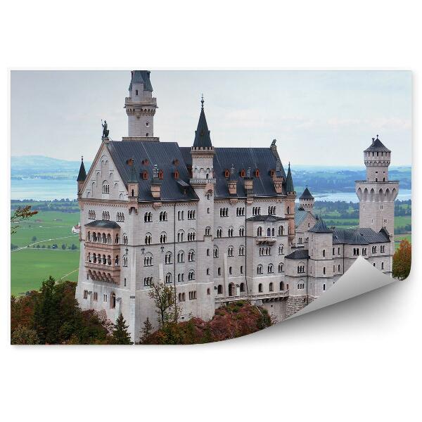 Fototapet vintage Deal stâncos copaci copaci castel orizont