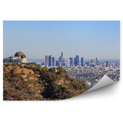 Fototapet pentru perete Zgârie-Nori Templu Deal Copaci Cer Los Angeles