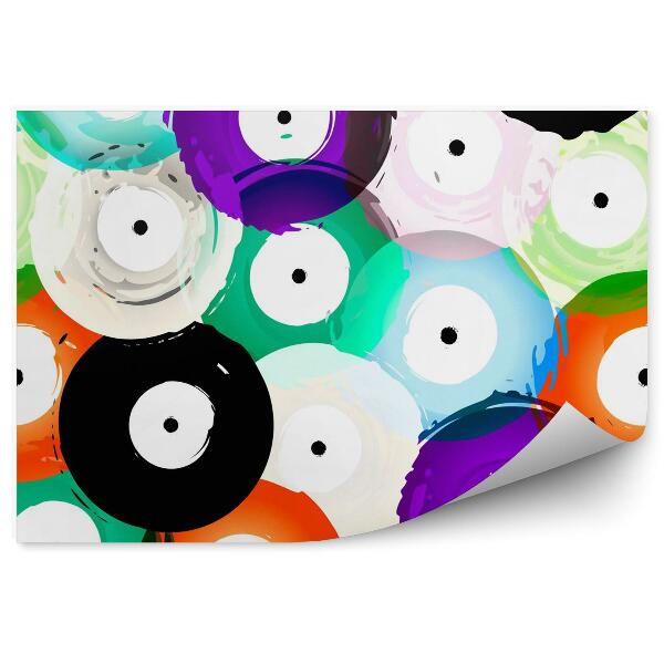 Decor fototapet Discuri De Vinil Colorate