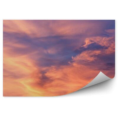 Fototapet vintage Cerul La Apus Culori Nori