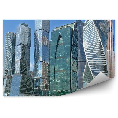 Fototapet vintage Shopping mall oraș zgârie-nori moderni