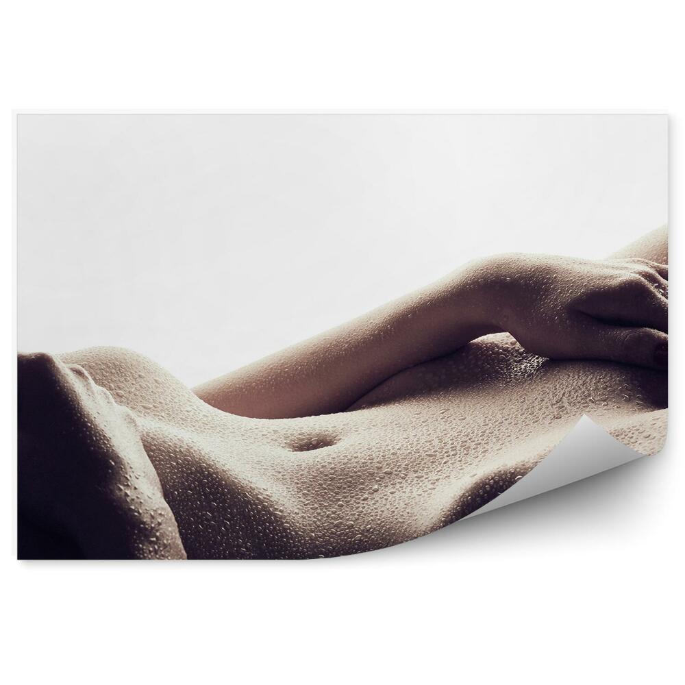 Decor fototapet Picături de apă corpul feminin senzual