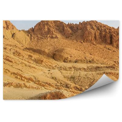 Fototapet vintage Peisaj de dealuri de nisip deșertic