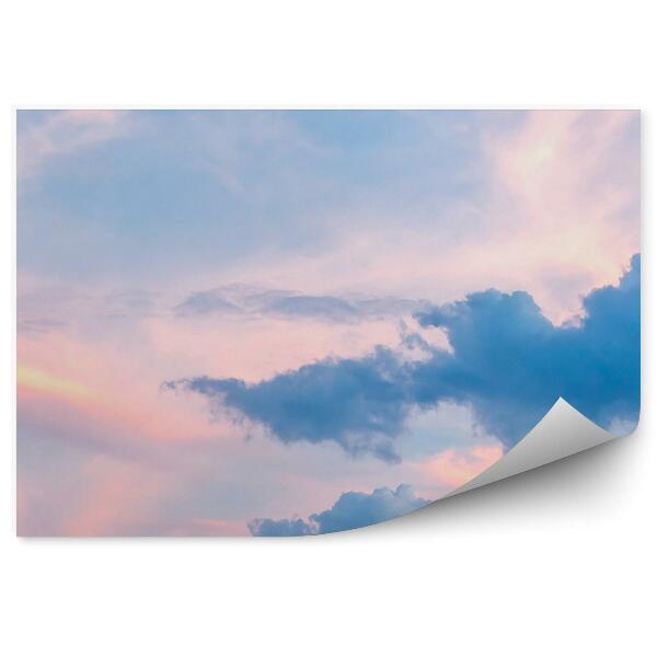 Decor fototapet Roz Albastru Culori Pastelate Cer Nori