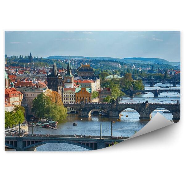 Fototapet perete Praga oraș orizontul orașului natura