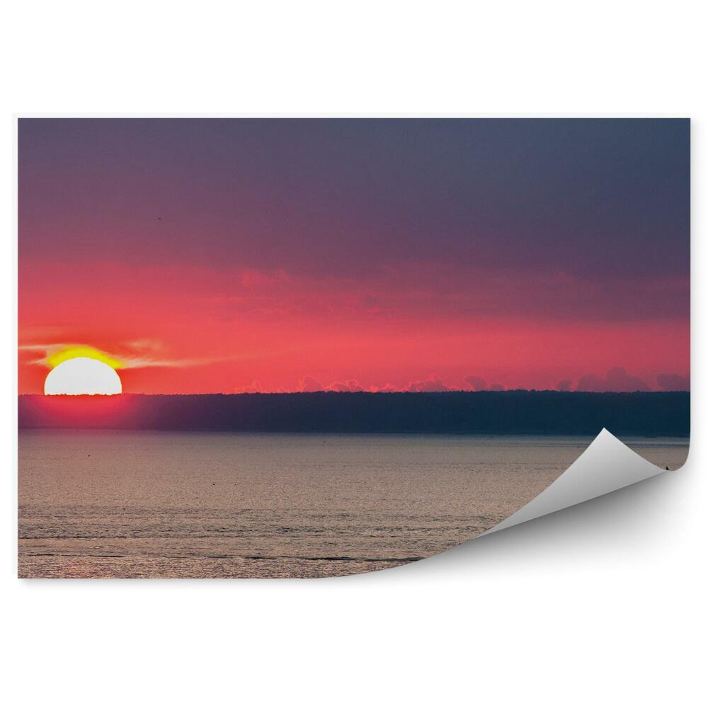 Fototapet vintage Nava Apus De Soare Orizont Vedere Ocean Mare