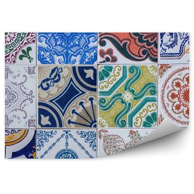 Decor fototapet Placi De Mozaic Cu Modele Colorate