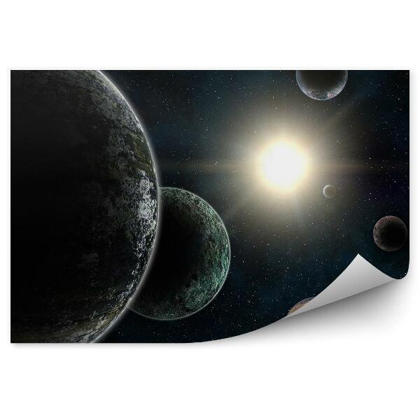 Decor fototapet Planete Soare Stele Cer Cosmos Univers