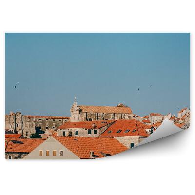 Fototapet perete Dubrovnik orașul vechi arhitectura acoperișurilor orașului