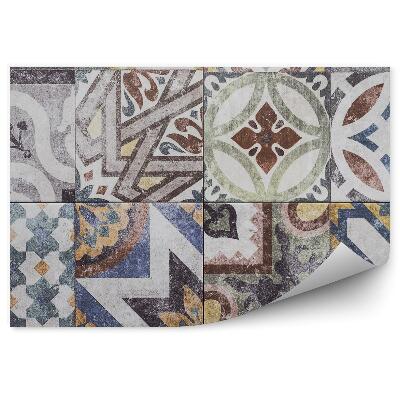 Fototapet Modele De Mozaic Marocan Forme De Plăci