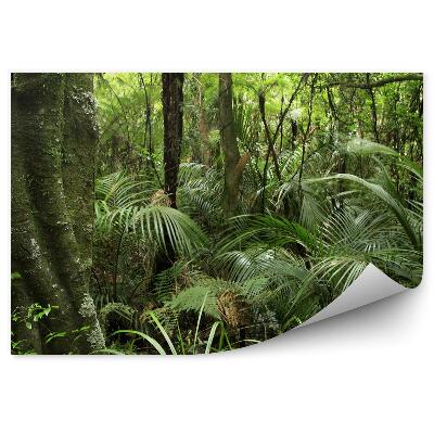 Fototapet vintage Arborii Pădurii Lasă Tufișuri Peisaj Verde