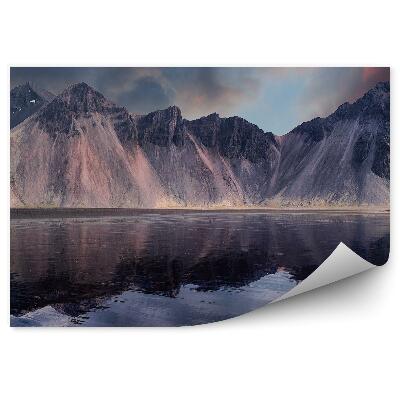 Fototapet perete Panoramă foto peisaj întunecat insulă muntoasă