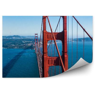 Fototapet pentru perete Golden Gate Statele Unite ale Americii podul albastru apă cerul insula
