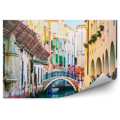Fototapet Culorile orașului Veneția, bărci, canal
