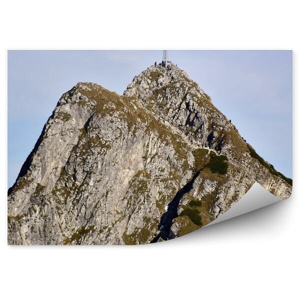 Fototapet vintage Traversați Pe Vârful Stâncilor Giewont