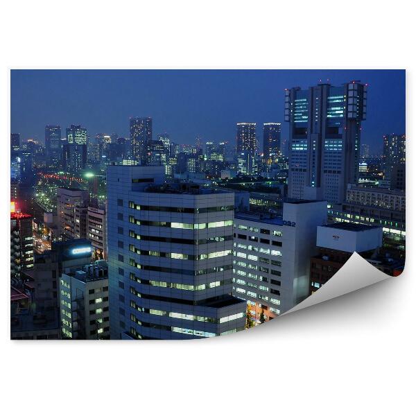 Fototapet perete Clădiri din oraș lumini de noapte Turnul Tokyo