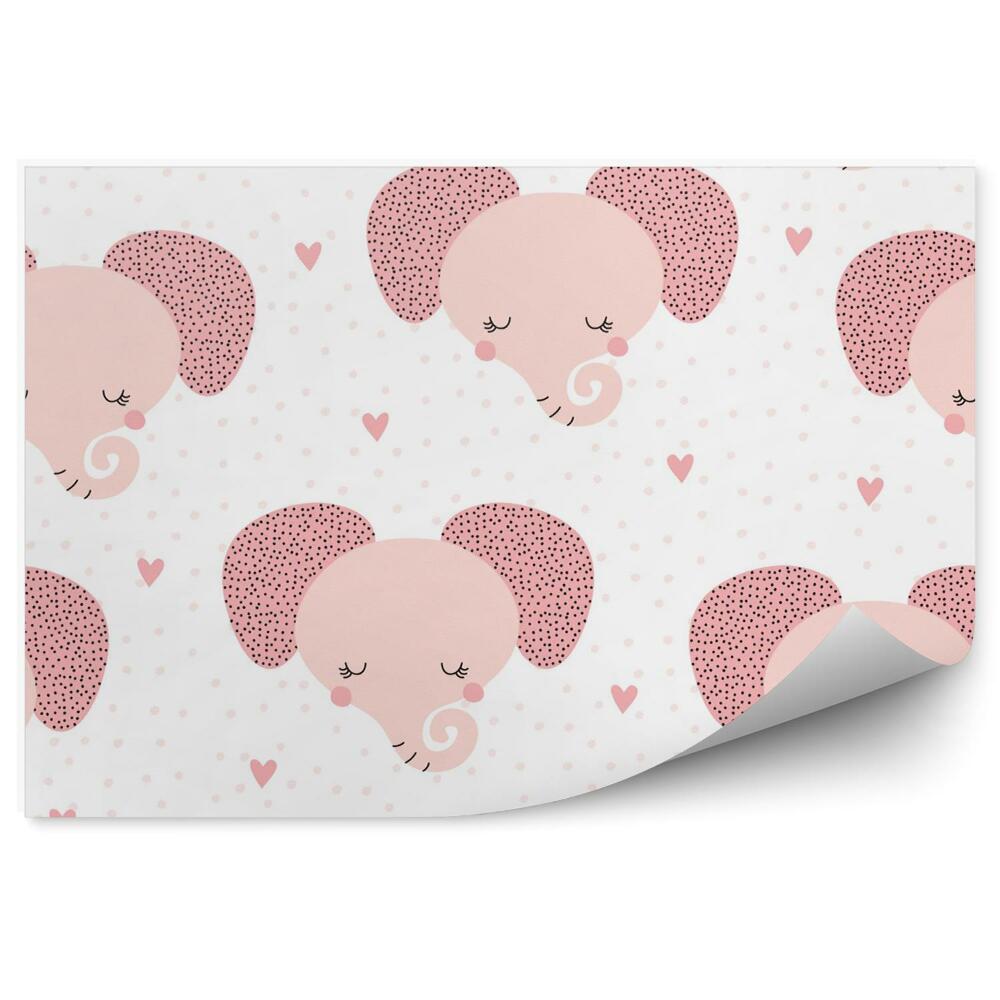 Fototapet Elefanti roz