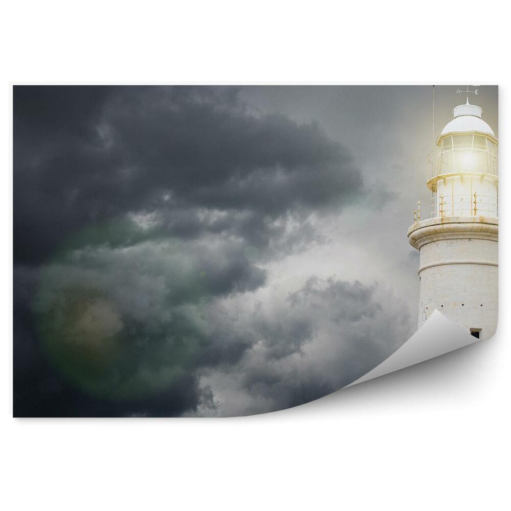 Fototapet pentru perete Cer Înnorat Far Strălucire