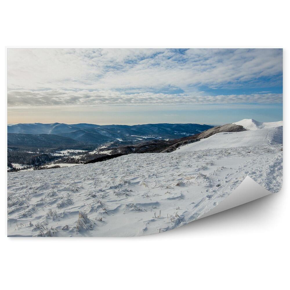 Fototapet pentru perete Peisaj Montan Cu Zăpadă De Iarnă