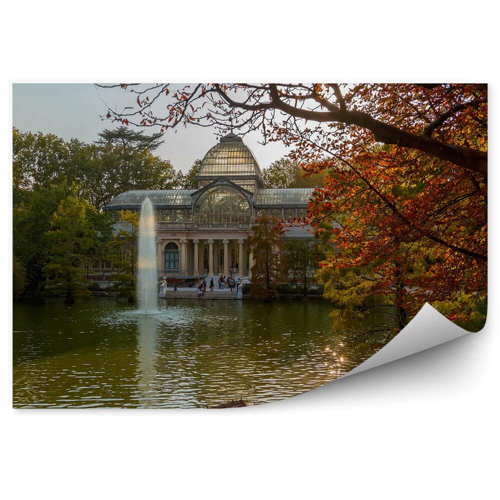 Fototapet Crystal palace spain madrid fântâna parc