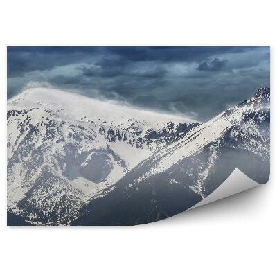 Fototapet Giewont Vârfuri De Zăpadă Cer Înnorat