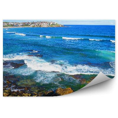 Fototapet perete Clădiri Stânci Ocean Oameni Cer Apă