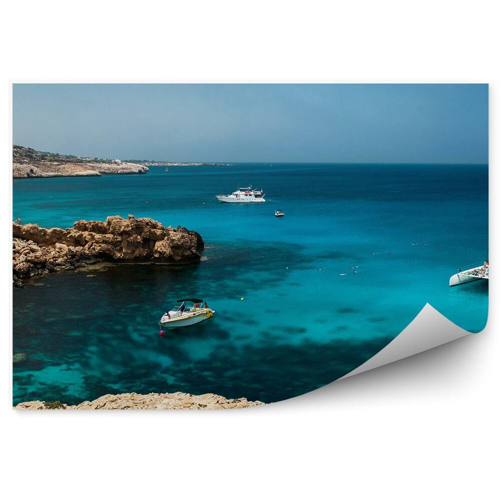 Fototapet perete Iahturile Din Marea Mediterană Stâncă Cerul Mării