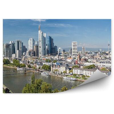 Fototapet Râul două maluri de râu arhitectura orașului