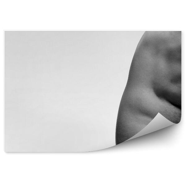Decor fototapet Bărbat cu corp musculos fundal alb