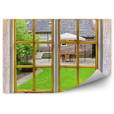 Fototapet Grădina din fața ferestrei