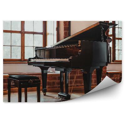 Fototapet pentru perete Sala De Concerte Instrument De Obloane Pentru Pian Negru