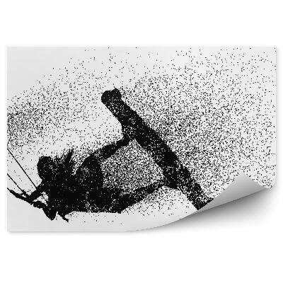 Fototapet Kitesurfing model